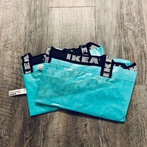 (10) Teal IKEA Bags